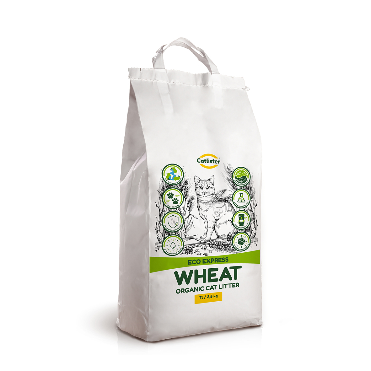Eco express wheat organic cat litter